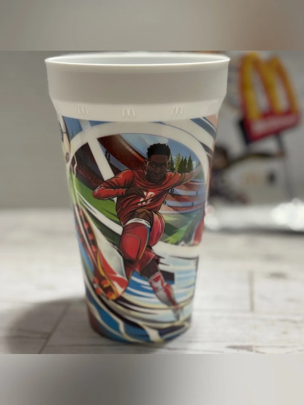 McDonald's World Cup Alphonso Davies Soccer Player FIFA 2026 Collectible Cup